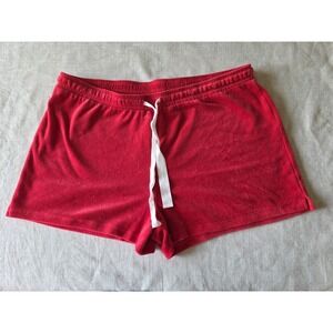 Juicy Couture XL red Sleep Shorts velvety Soft softgirl Coquette
